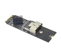 Asyduey M.2 NVME to SFF-8087 SATA3.0 Expansion Card Mini-SAS/Hard Disk Adapter Card 36PIN Replacement Spare Parts