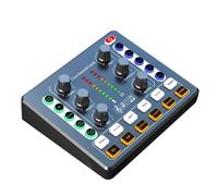 Asyduey M8 Sound Card Live Broadcast Audio Interface Podcasting Device Caster with Premium Mic Preamplifier Sound Card Easy to Use