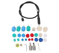 Asyduey Mini Detail Polisher Shaft, Car Foam Drill Polishing Pad Kit with 5/8Inch&M14 Thread, for Rotary Tool/Polishing Machine