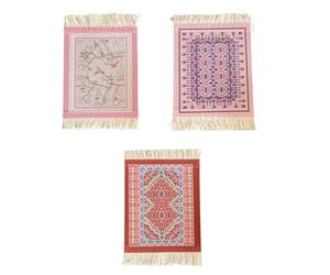 Asyduey Mini Persian Woven Coasters Carpet Pattern Coaster Dining Table Decoration Technology A