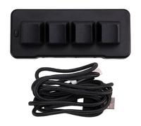 Asyduey MK424BT 4-Key Mini Customized Keyboard with Mechanical Blue Switch Bluetooth+Usb Connection for Office Game Multimedia A