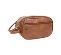 Asyduey Multi Pockets Toiletry Bag for Women Men Travel Makeup Bag Waterproof Hanging Bag Cosmetic Makeup Organizer Bag Brown