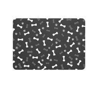 Asyduey Pet Feeding Mat Absorbent Dog Food Mat Dog Water Dispenser Mat Dog Mat for Food and Water-No Stains Quick Dry 40x60cm,A