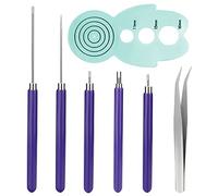 Asyduey Quilling Tools Set,5Pcs Paper Flower Tools,Quilling Slotted Tools for Rolling Paper Flowers Crafts DIY Beginners