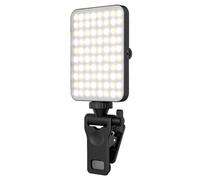 Asyduey Ring Light Selfie Light with Front & Back Phone Clip 80Led 2000mah Rechargeable Portable Clip on Light for Tablet/Laptop Easy to Use