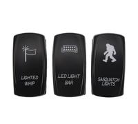 Asyduey Rocker Switch LED Light Bar Sasquatch Lights Lighted Whip Switch for ATV X3 RZR Boat SUV