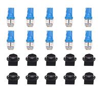 Asyduey T10 194 168 LED Light Bulb PC194 PC195 PC160 PC168 Instrument Panel Gauge Cluster Dashboard Light Bulb Ice Blue 10PCS