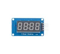 Asyduey TM1637 LED Module 4-Bits LED Display Module 4 Serial Driver Board for, 0.36 Inch 7-Segment Red Anode Clock Tube