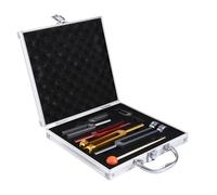 Asyduey Tuning Fork Set(128Hz 256Hz 512Hz 1024Hz 2048Hz 4096Hz) with Tuning Fork Hammer for Sound Healing Sound Vibration Tools Easy to Use Multicolor