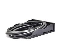 Asyduey USB Front Panel for PC USB3.2 Gen2 10Gbps Type C + 19Pin 2Port USB3.0 Hub + HD Audio 3.5mm Earphone MIC Replacement