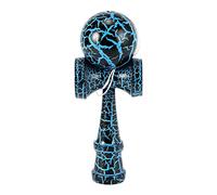 Asyduey Wooden Toy Outdoor Sports Kendama Toy Ball Children and Adults Outdoor Ball Sports Crack Beech Wood Colorful Design Black and Blue