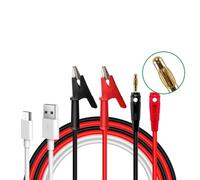Asyduey X25A New Banana Plug to Alligator Clip Test Cable and Nicro Communication Cable for RD6006 RD6012 RD6024 Output