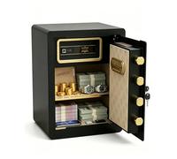 Asylosss 53L Home Safe with Hidden Code Drawer, Adjustable Shelf