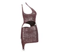 Asymmetric Hole Mini Dress, female, AMBUSH, Party Dresses, Pink, S, Dresses S