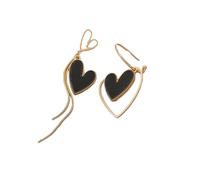 Asymmetric Hollow Love Long Tassel Earrings Korean Temperament Ins Trend Earrings Exquisite Women Jewelry Earrring