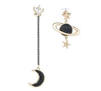 Asymmetric Star Moon Universe Earrings Long Earrings Women Earrings Studs Dexterous and professional
