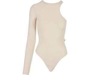 Asymmetrical bodysuit for women Urban Classics Organic Stretch Blanc L