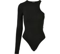 Asymmetrical bodysuit for women Urban Classics Organic Stretch Noir L