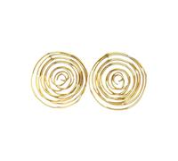 Asymmetrical Geometric Wrap Around Earrings Unique Irregular Circle Shape Hollow Iron Comfort Fit Daily Wear Party Artistic Hollow Out