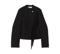 Asymmetrical Jacket in Bouclé Wool - female - Lanvin - Light Jackets - Black - XS - Jackets XS