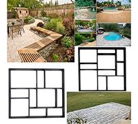 Asymmetrical Stone Paving Mould for DIY Garden Pathway Patio (45 x 40 x 4 cm)