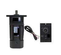 Asynchronous Motor 120W 110V/220V AC Gear Electric Single-Phase Variable Speed Adjustable Controller Governor with Eared Geared(3K(0-450RPM))