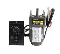 asynchronous Motor 6W AC 110V/220V Single Phase Asynchronous Motor with US-52 Speed Controller 6.9 to 450RPM Gearbox Reduction Motor(220V,135RPM)