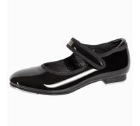 Asyusyu Girls Tap Shoes Split Sole Black Tap Dance Shoes for Girls Kids-11 UK Child