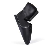 Asyusyu Jazz Shoes Split Sole Black Microfiber Upper Slip On Dance Shoes-11 UK Child
