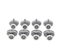 ASZHQUXIUAS Shower Door Rollers, Bearing Door Roller, ABS Plastic Pulley, Shower Caster, Bathroom Door Hardware(8pcs,25mm)