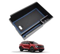 ASZSK Storage Box in the Centre Console for KIA Sportage NQ5 2022 2023 2024 2025, Storage Compartment in the Armrest, with Non-Slip Base Padding, Various Shelves