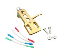 AT-3600L Cartridge with Headshell for Pioneer Turntables PLX-1000/PL-518/PL-530, Metal Construction, Easy Installation, Black(Gold)