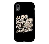 At 80 Full Deck Poker Player Humor Birthday Party Case for iPhone XR