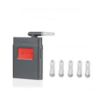 AT-838 Handheld Breathalyzer Portable Tester with Switchable Three Units 99.9 Percent Accuracy Fast Five-Second Detection Replaceable Mouthpiece Lightweight Design for Home Office Travel