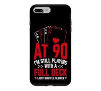AT 90 I'M STILL PLAYING WITH A FULL DECK 90th Birthday Card Case for iPhone 7 Plus/8 Plus
