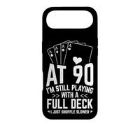 AT 90 I'M STILL PLAYING WITH A FULL DECK 90th Birthday Card Case for iPhone Air