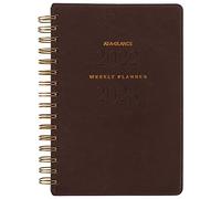 AT-A-GLANCE 2022-2023 Planner, Weekly & Monthly Academic, 5-1/2" x 8-1/2", Small, Signature Collection, Brown (YP200A25)