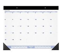 AT-A-GLANCE 2023 Monthly Desk Calendar, Desk Pad, 24" x 19", Jumbo, Blue/Gray (SW23000)