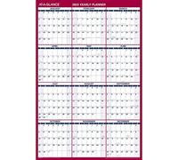 AT-A-GLANCE 2023 Wall Calendar, 24" x 36", Extra Large, Monthly, Paper, Reversible, Vertical/Horizontal (PM21228) Blue