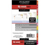 AT-A-GLANCE 2023 Weekly & Monthly Planner Refill, 53122 Day Timer, 9.5 x 16.5 cm, Size 3, Portable Size, Kathy Davis (KD71-285Y)