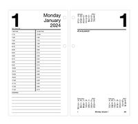 AT-A-GLANCE 2024 Daily Desk Calendar Refill, 4-1/2" x 8", Large, Loose-Leaf (E2105024)