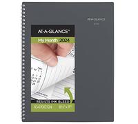 AT-A-GLANCE 2024 Monthly Planner, DayMinder, 8-1/2" x 11", Large, Gray (GC4700724)