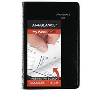 AT-A-GLANCE 2025 Appointment Book Planner, Weekly, 5" x 8", Small, DayMinder, Black (G2000025)