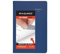 AT-A-GLANCE 2025 Appointment Book Planner, Weekly, 5" x 8", Small, Fashion, Blue (701082025)