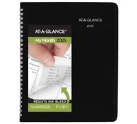 At-A-Glance 2025 Daily Planner, Monthly Planner, 7" x 8.7", Medium, Black (G4000025)