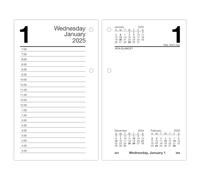 AT-A-GLANCE 2025 Desk Calendar Refill, Daily, 3-1/2" x 6", Standard, Loose-Leaf (E7175025)