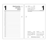 AT-A-GLANCE 2025 Desk Calendar Refill, Daily, 3-1/2" x 6", Standard, Loose-Leaf (E717T5025)