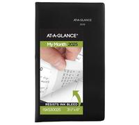 AT-A-GLANCE 2025 Planner, Monthly, 3-1/2" x 6", Pocket Size, DayMinder, Black (SK530025)