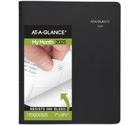AT-A-GLANCE 2025 Planner, Monthly, 7" x 8-3/4", Medium, Black (701200525)