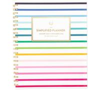 AT-A-GLANCE 2025 Planner, Simplified by Emily Ley, Weekly & Monthly, 8-1/2" x 11", Large, Happy Stripe (EL16-905-25)
